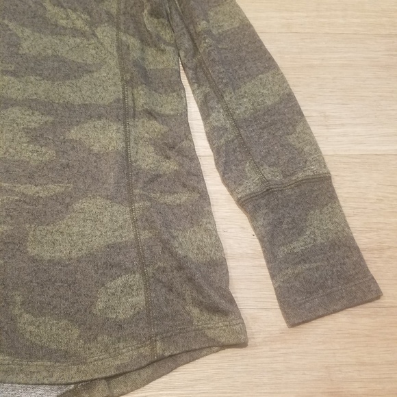 Mudd Camo Shirt Long Sleeve Soft Cozy Tunic Green - Picture 5 of 6